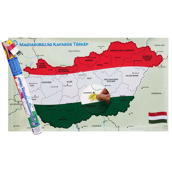 Scratch map of Hungary-3