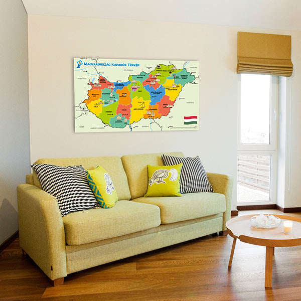 Scratch map of Hungary-4