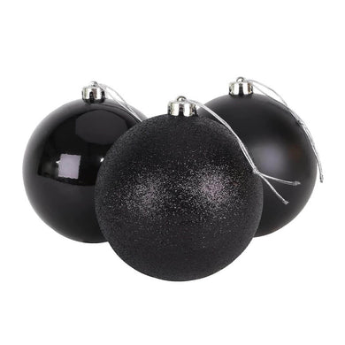 112 részes karácsonyfadísz, fekete-0