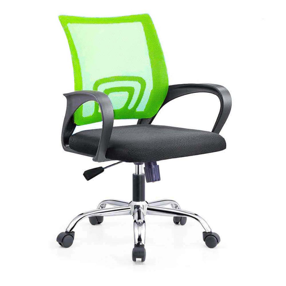 Office swivel chair with armrests in several colors - green-0