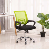 Office swivel chair with armrests in several colors - green-3
