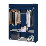 Mobile wardrobe in size 130x45x170 cm - blue-2