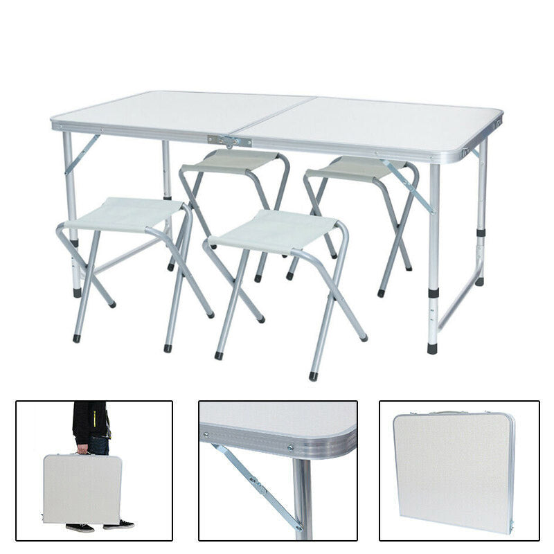 Camping table with 4 chairs-1