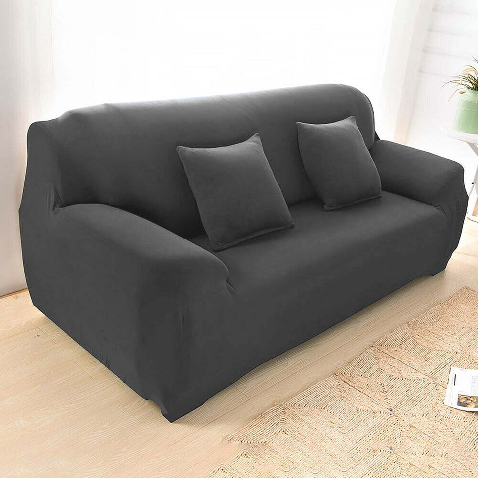 Armchair and sofa protective cover in several types-for 2-person sofas-grey-4