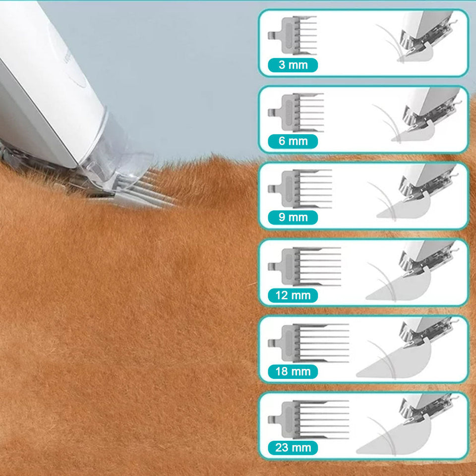 Kisállatápoló készlet szívótartállyal, kiegészítőkkel-4