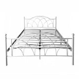 Lotti fém ágykeret ajándék ágyráccsal, több méretben és színben-Fehér 90x200 cm-0