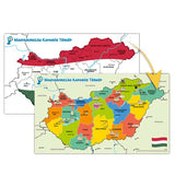 Scratch map of Hungary-1