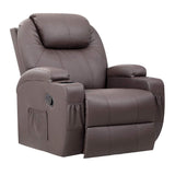 Masszázsfotel, barna-0