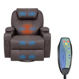 Masszázsfotel, barna-1