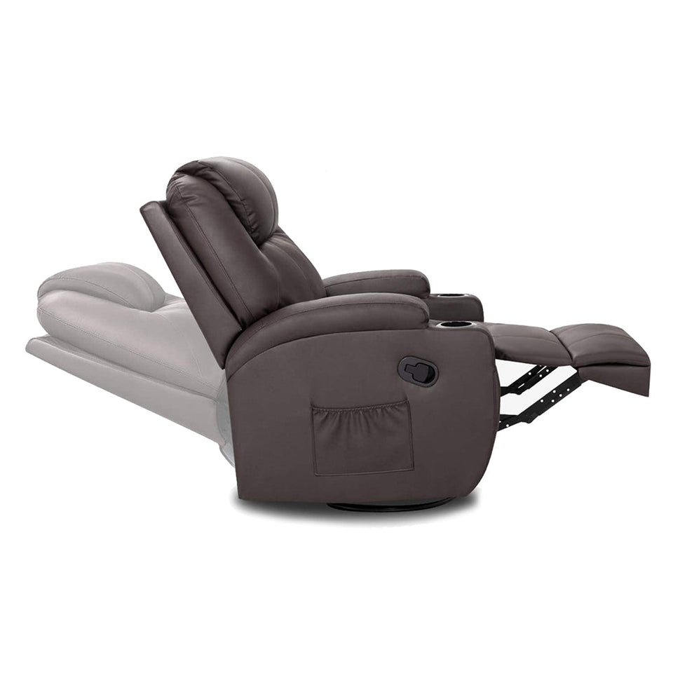 Masszázsfotel, barna-2