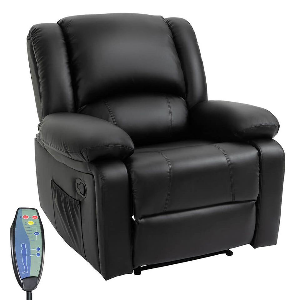 Masszázsfotel, fekete-0