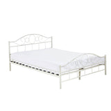 Mimi metal bed frame with gift bed grid in several sizes and colors-White 160x200cm-0