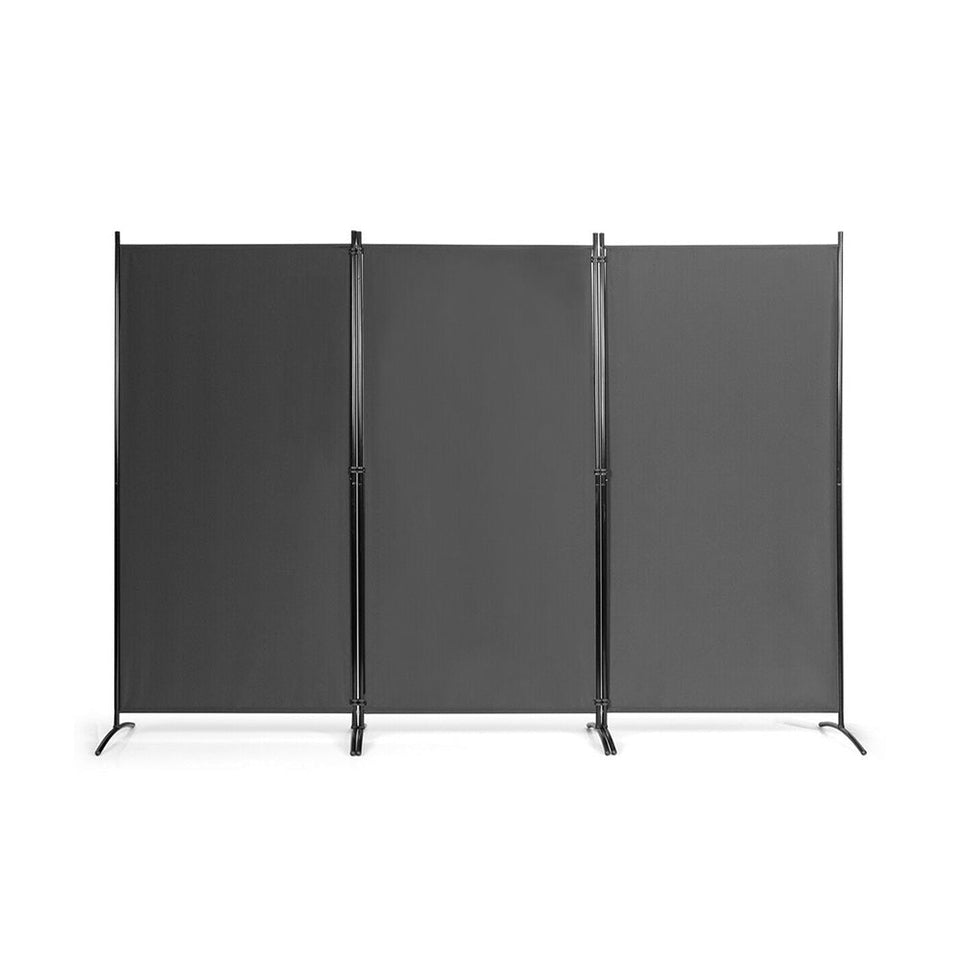 Mobile room divider 260x180cm, grey-1