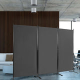 Mobile room divider 260x180cm, grey-4