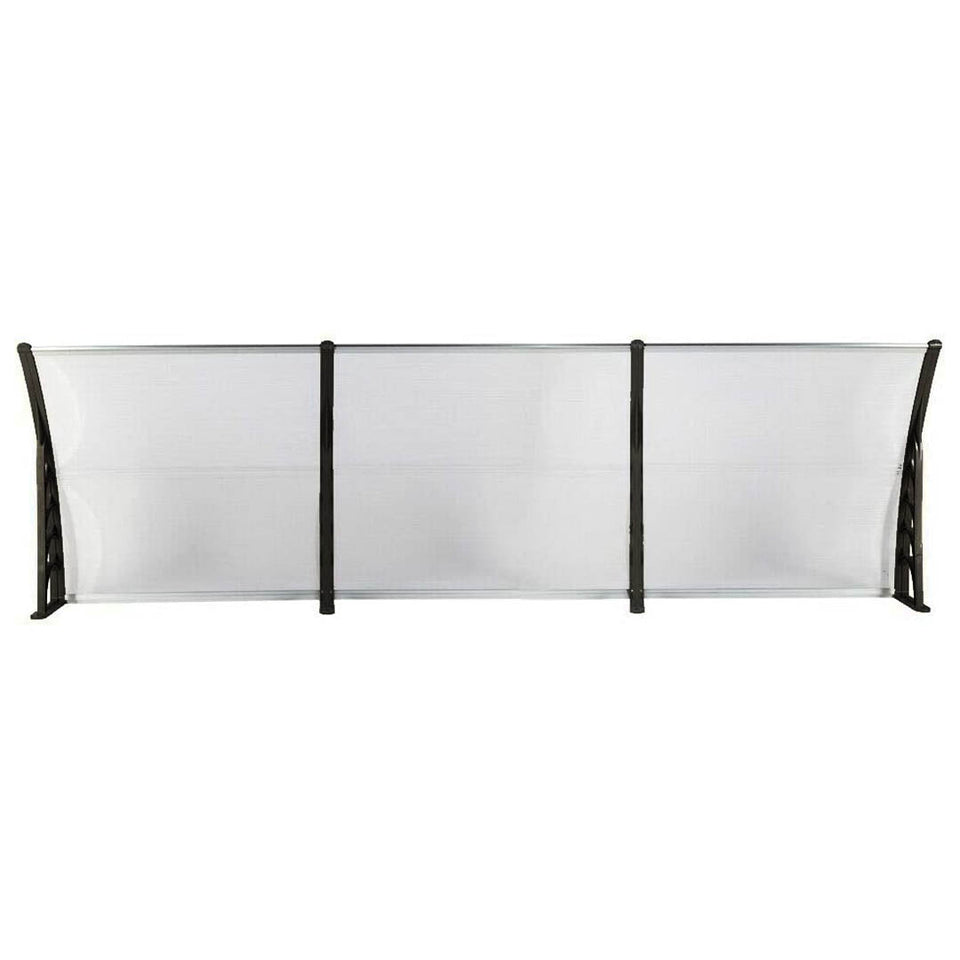 Műanyag előtető több méretben és színben-300x90 cm-fekete-2