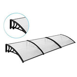 Műanyag előtető több méretben és színben-300x90 cm-fekete-0