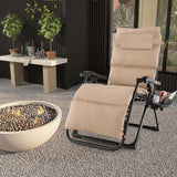 Párnázott zéró gravitáció szék, több színben-bézs-1