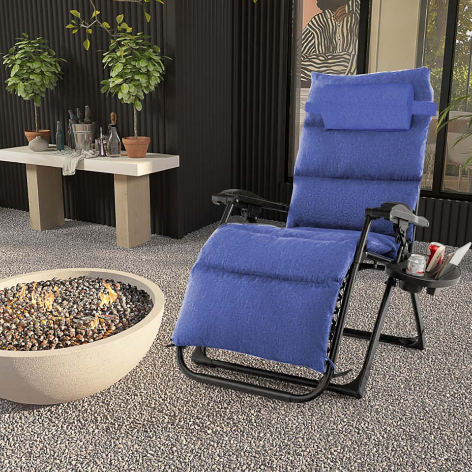 Párnázott zéró gravitáció szék, több színben-kék-1