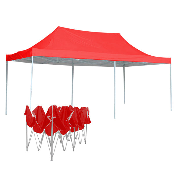 Folding garden pavilion in several types-3x6 meter-red-pavilion-2