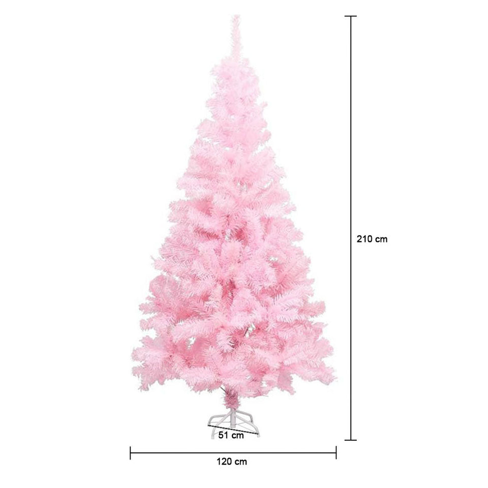 Pink artificial pine - in several sizes - 210 cm-0