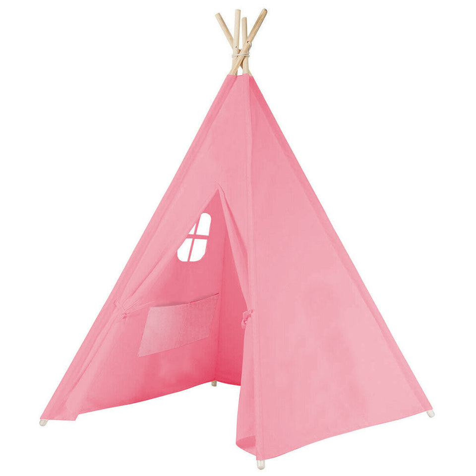 Indian tent for children, in 3 colors - pink-0
