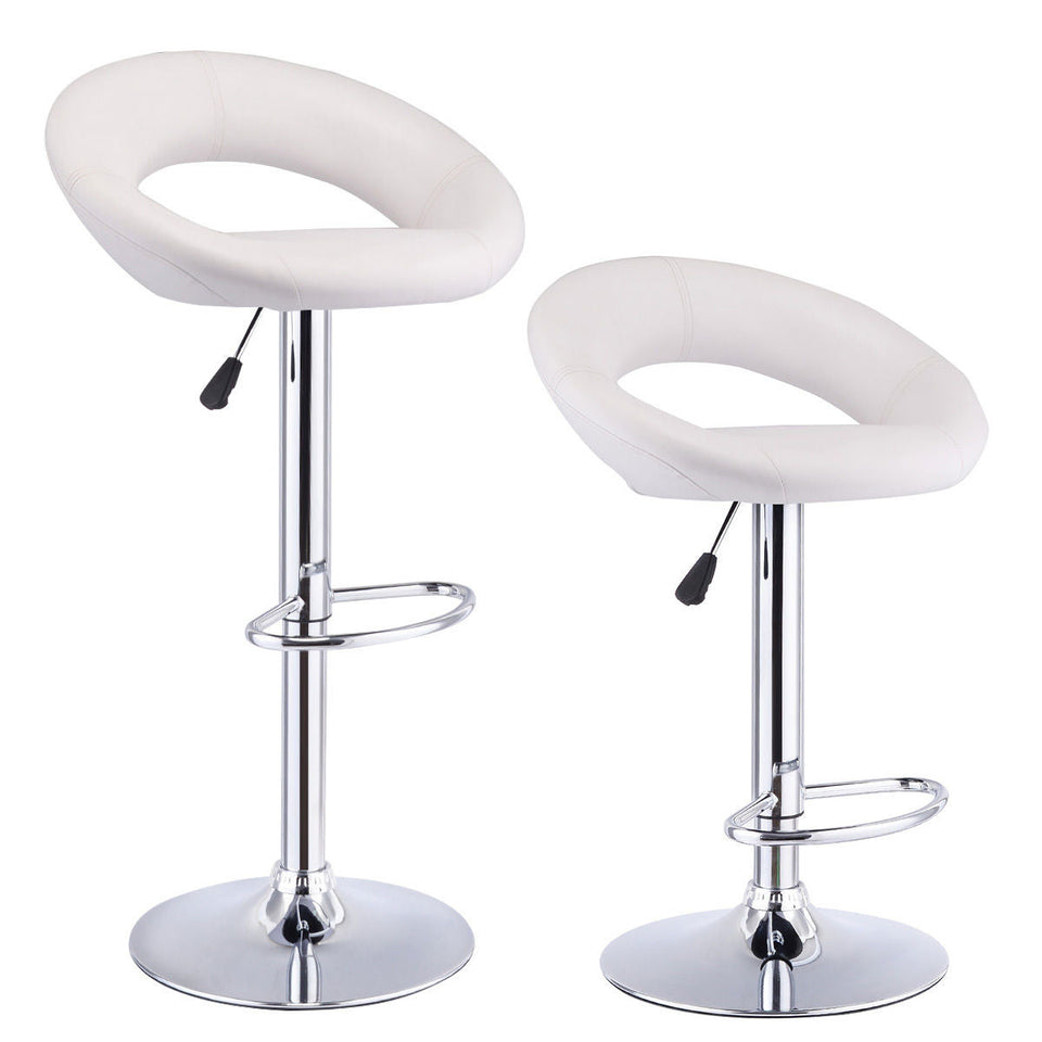 2 barstools, optional color - white-0