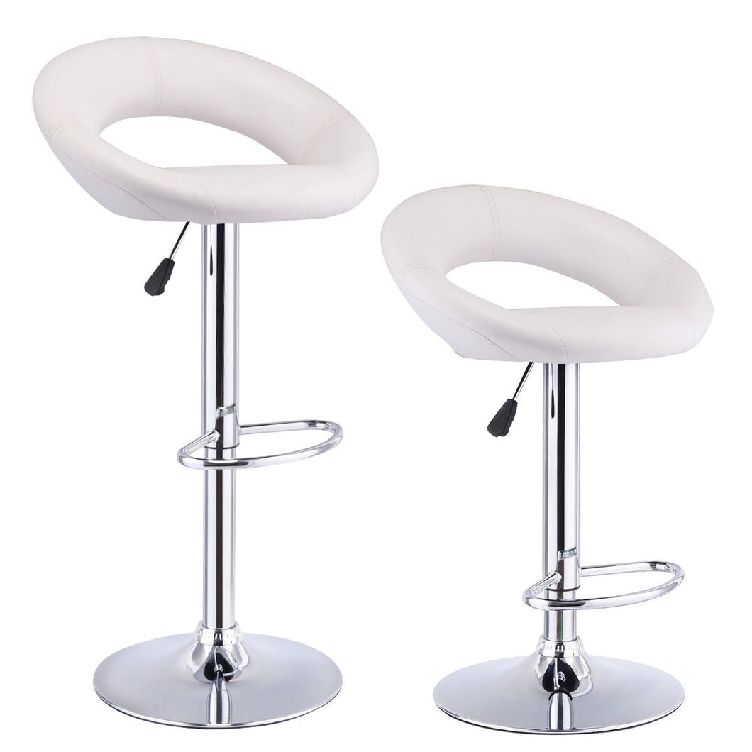 2 barstools, optional color - white-0