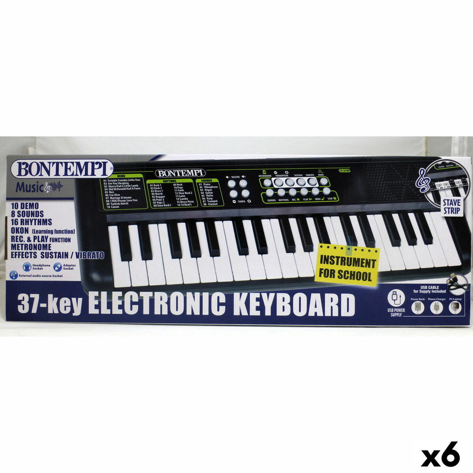 37-Key Keyboard Bontempi 42 x 4 x 15 cm (6 Units)-12