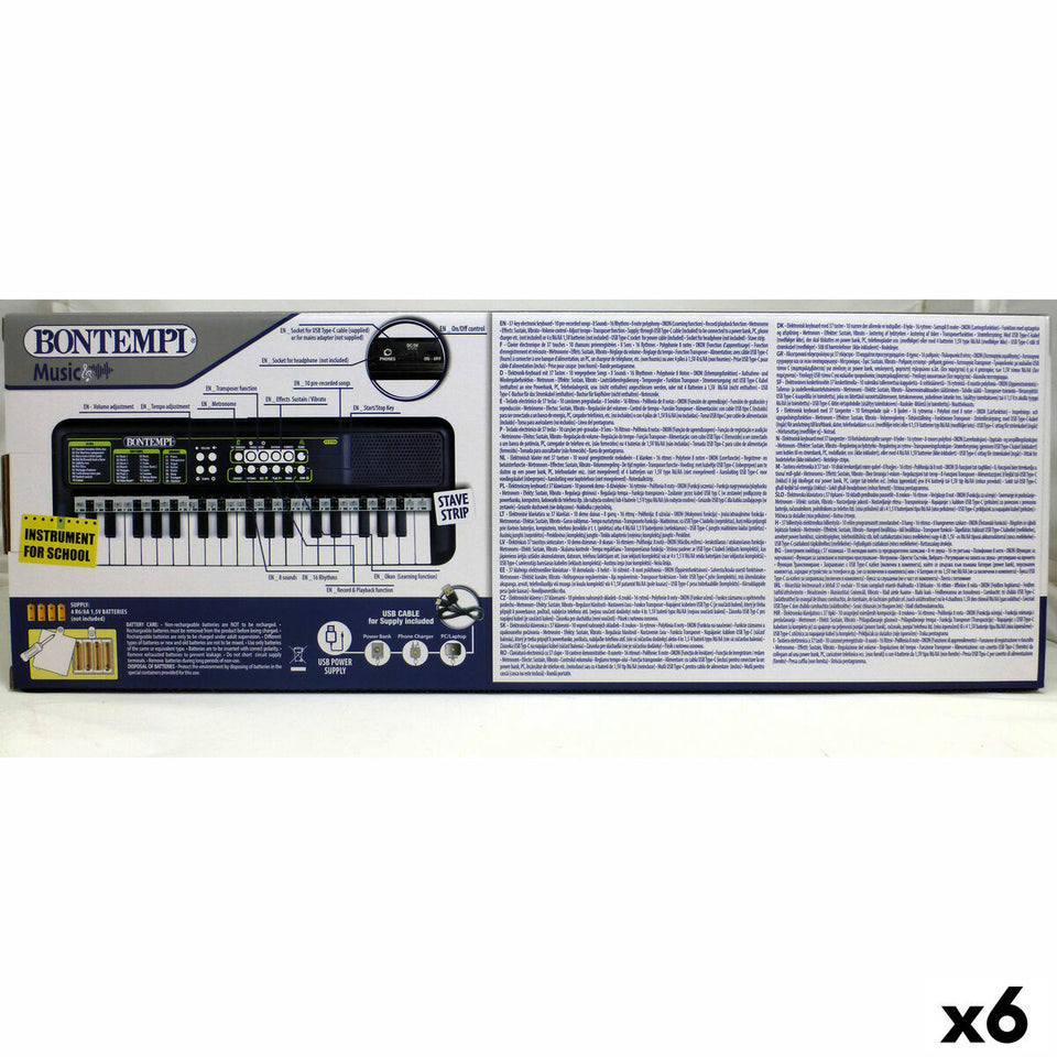 37-Key Keyboard Bontempi 42 x 4 x 15 cm (6 Units)-10