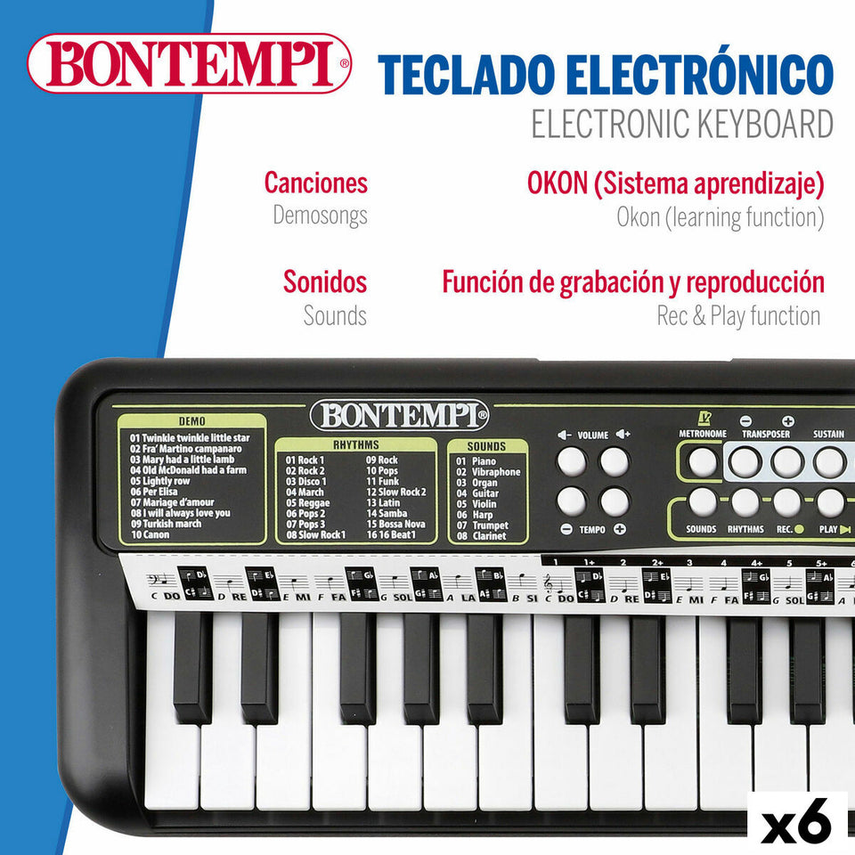 37-Key Keyboard Bontempi 42 x 4 x 15 cm (6 Units)-18