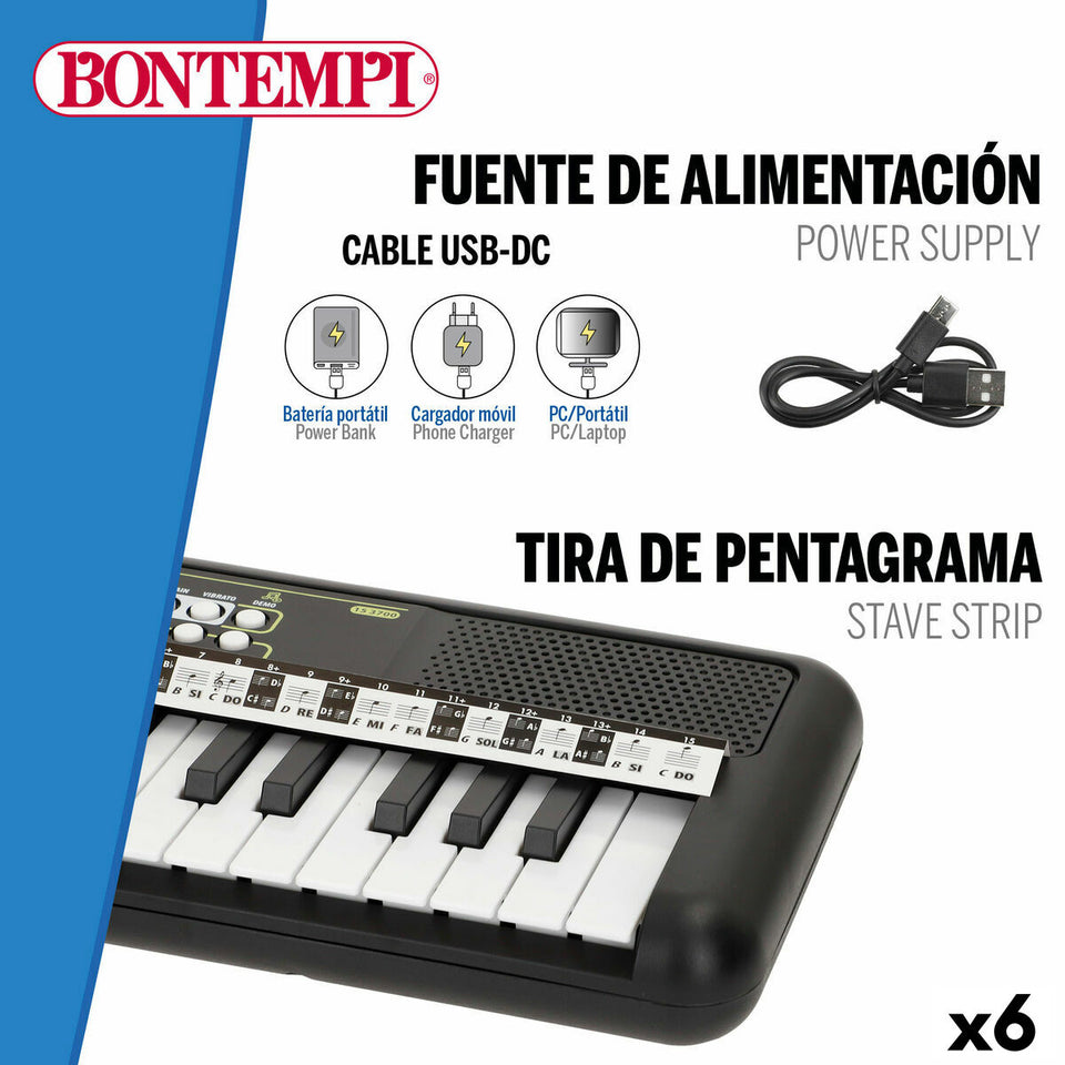 37-Key Keyboard Bontempi 42 x 4 x 15 cm (6 Units)-17