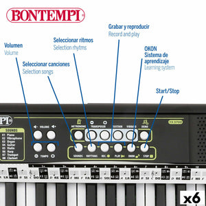 37-Key Keyboard Bontempi 42 x 4 x 15 cm (6 Units)-14