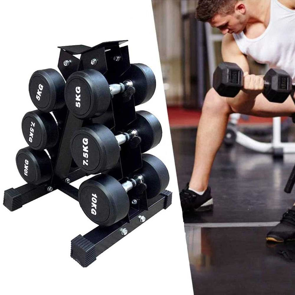 Dumbbell holder for 3 pairs of dumbbells-4