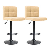 Szövet borítású bárszék, 2 db, bézs-0