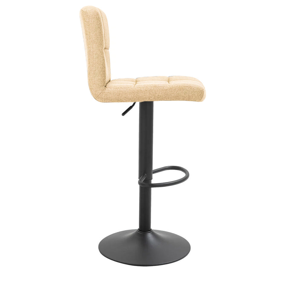 Szövet borítású bárszék, 2 db, bézs-2