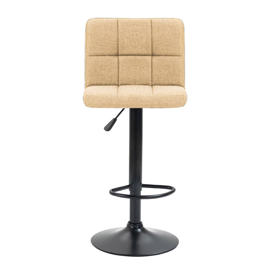 Szövet borítású bárszék, 2 db, bézs-3