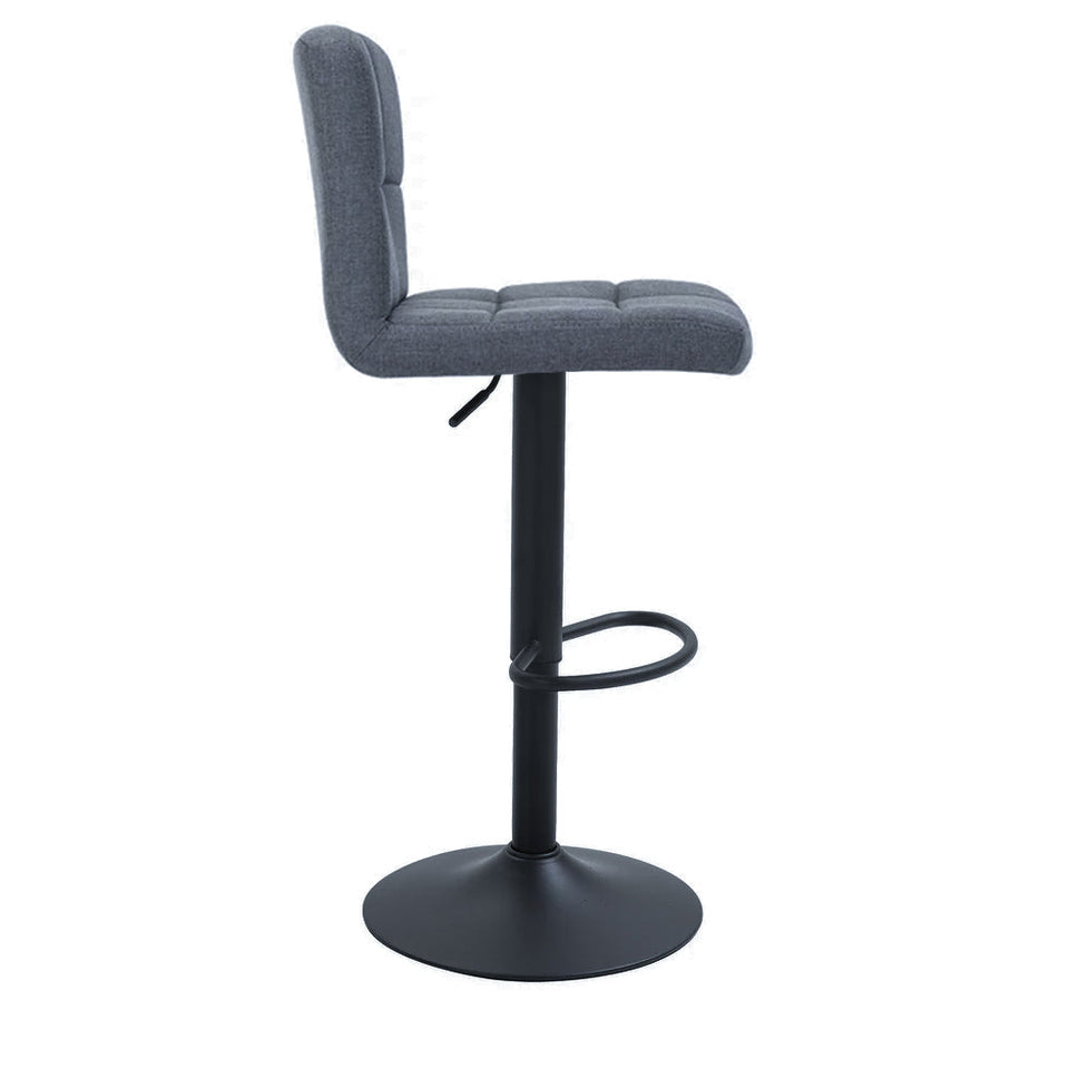 Szövet borítású bárszék 2db, sötétszürke-2