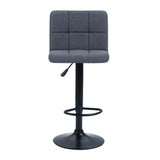 Szövet borítású bárszék 2db, sötétszürke-3