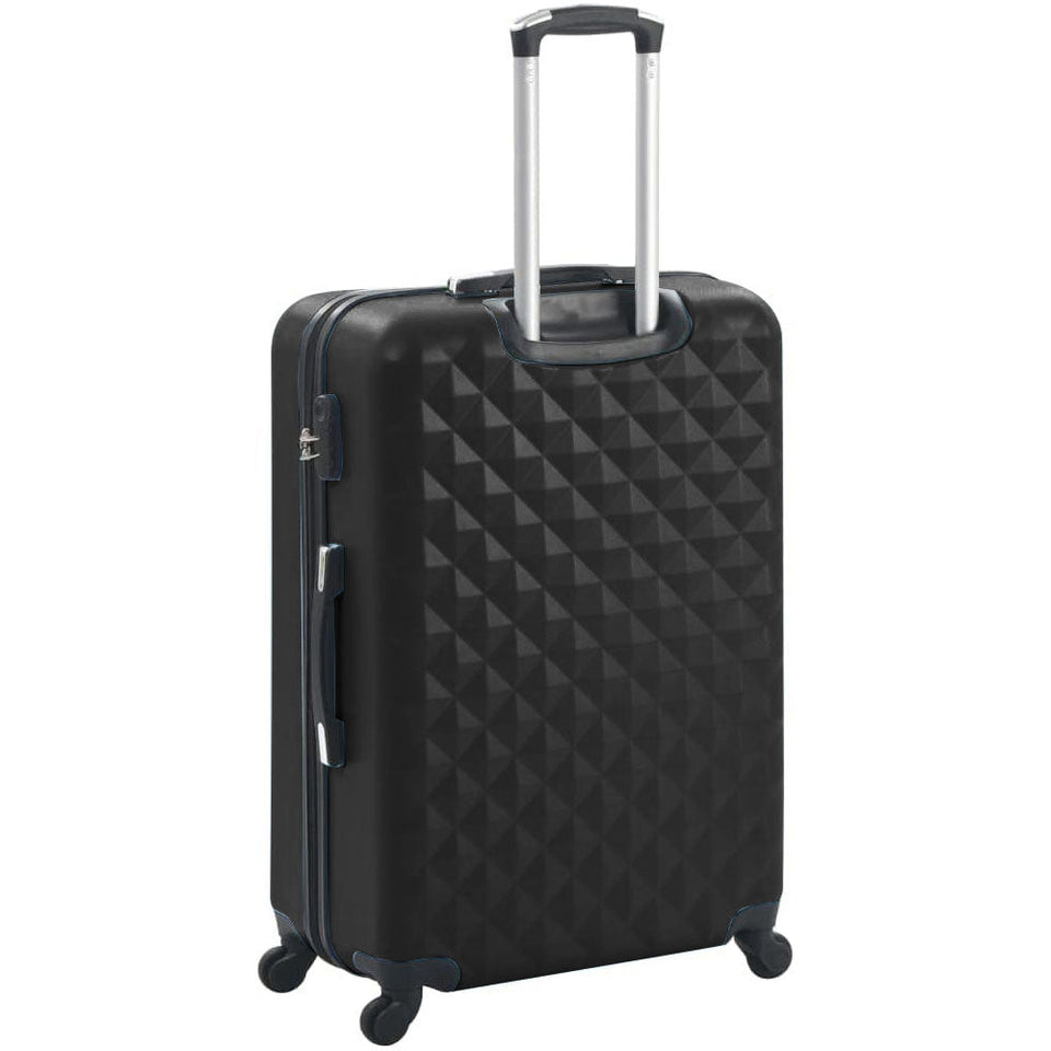 Utazóbőrönd szett kozmetikai táskával, több színben-fekete-1