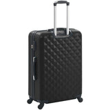 Utazóbőrönd szett kozmetikai táskával, több színben-fekete-1