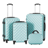 Utazóbőrönd szett kozmetikai táskával, több színben-mentazöld-0