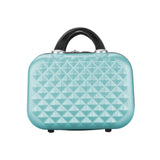 Utazóbőrönd szett kozmetikai táskával, több színben-mentazöld-4