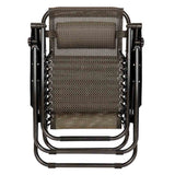 Zéró gravitáció kerti szék ajándék pohártartóval, 2 db-szürke-3